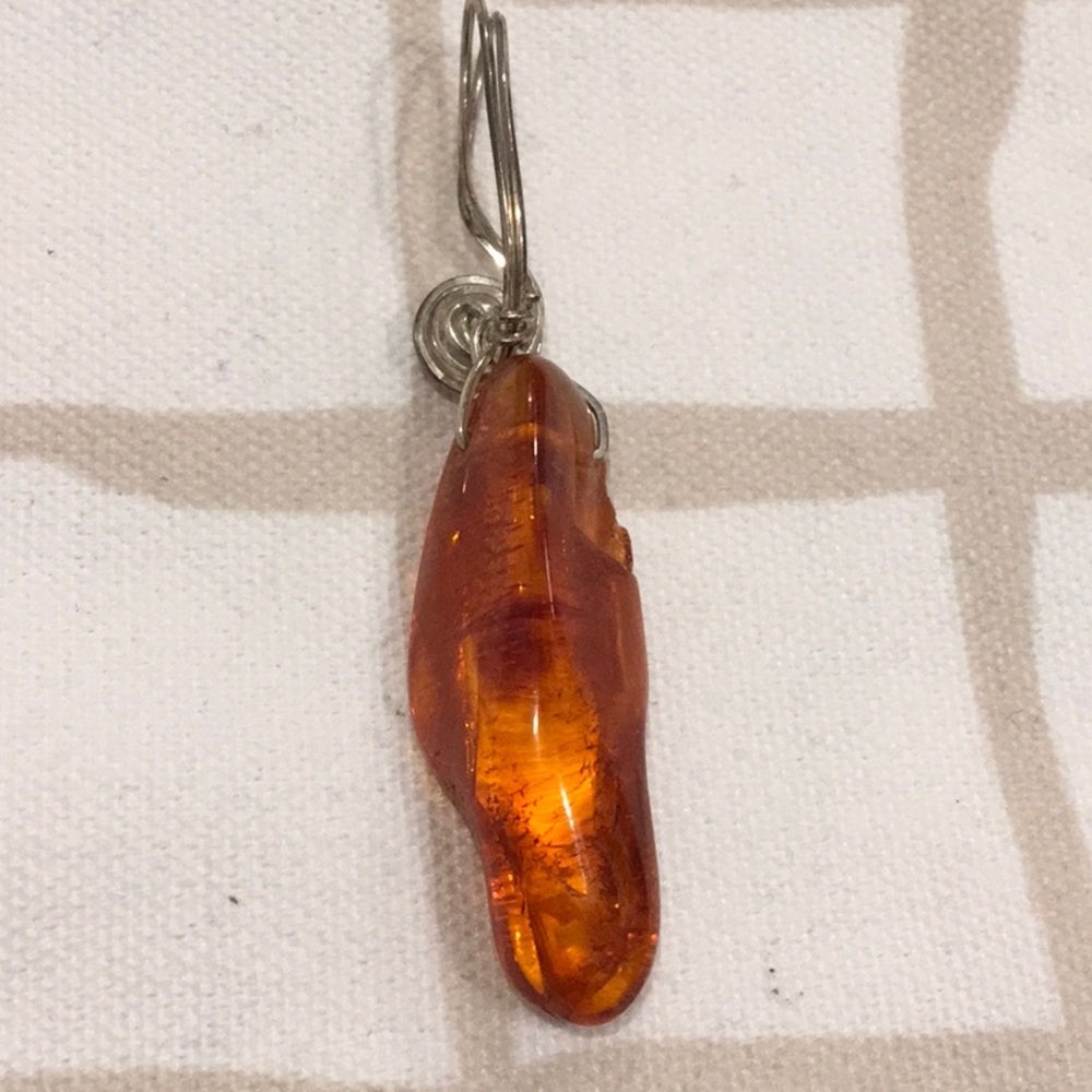 Baltic Amber, Sterling Wire Wrapped - Picture 3 of 6